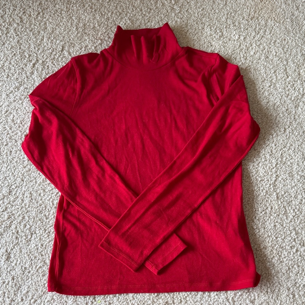 Madewell Red Long Sleeve Tee